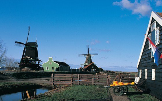 荷兰风车之旅二：游览桑斯安斯风车村,欧洲,欧洲网