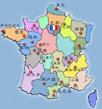 法国概况:法国地图 法国旅游 法国首都 法国国旗,欧洲,欧洲网