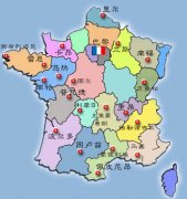 法国国土面积多少?几个城镇村落?几个省