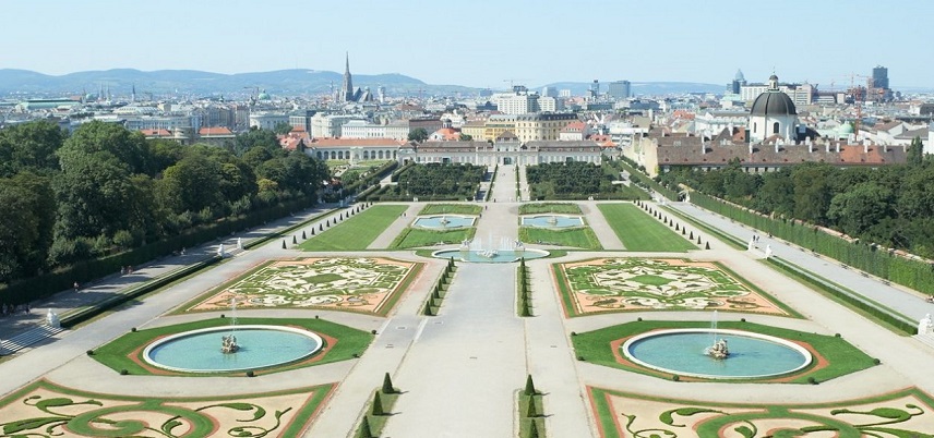 奥地利维也纳皇宫建筑:美景宫Lower Belvedere,欧洲