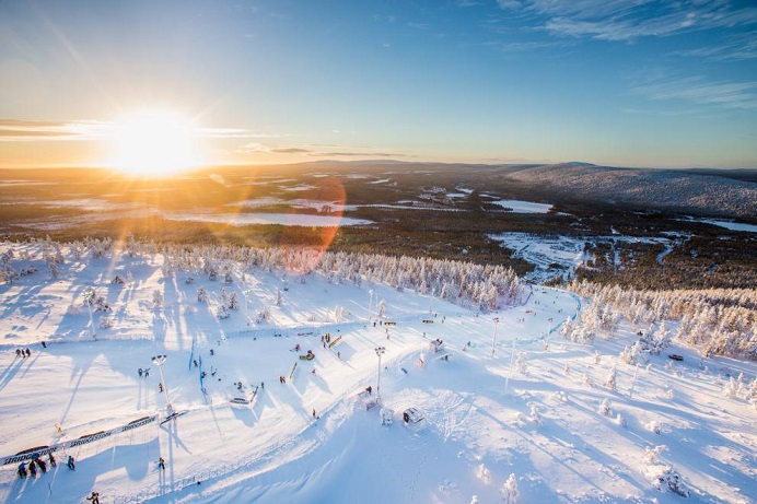 芬兰旅游:类维滑雪度假村LEVI SKI RESORT-高山滑雪世界杯,欧洲