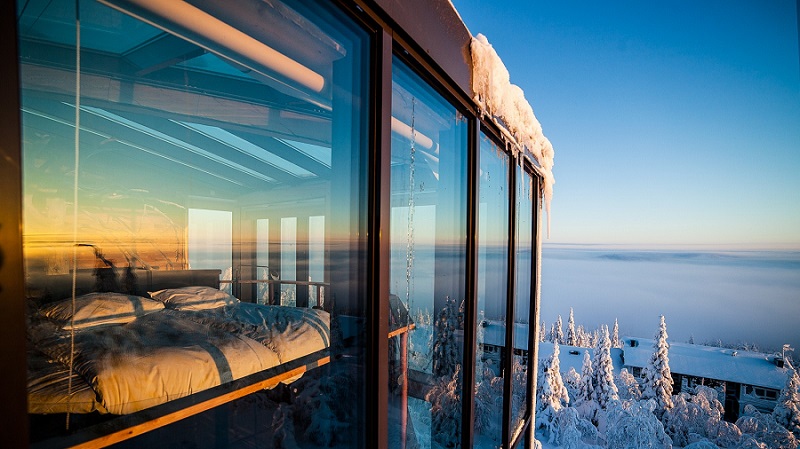 芬兰北极光之旅:伊索叙岱酒店的鹰之景观套房,欧洲,欧洲网