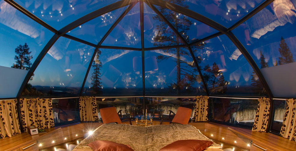 芬兰北欧奢华之旅LuxuryAction定制旅行:仿科塔kota帐篷野营夜宿,欧洲,欧洲网