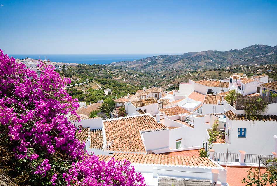 西班牙旅游-地中海白色小镇:马拉加Málaga的夫里希利亚纳Frigiliana,欧洲