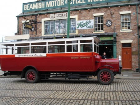 英国杜伦郡露天博物馆-碧米什Beamish Museum:复古的公共交通系统,欧洲