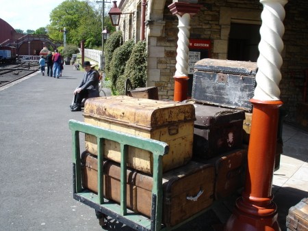 英国County Durham露天博物馆-碧米什Beamish Museum:1913年的火车站,欧洲