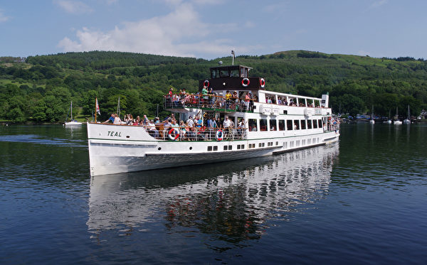 英国彼得兔诞生的地方-温德米尔湖Windermere Lake景色:温德米尔镇,欧洲