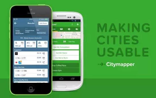 英国出行地图app:Google Map,Tube Map；出行规划APP:City mapper,欧洲