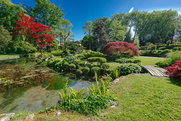 法国加蒂奈Gatinais地区路易十三的库朗塞城堡Château de Courances,欧洲