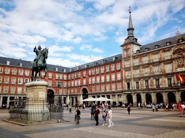 PlazaMayor马德里马约尔广场：蓝色大海的传说取景地马德里PlazaMayor,欧洲