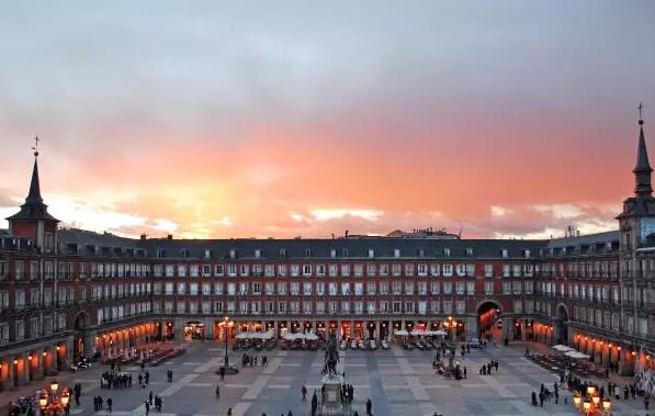 PlazaMayor马德里马约尔广场：蓝色大海的传说取景地马德里PlazaMayor,欧洲