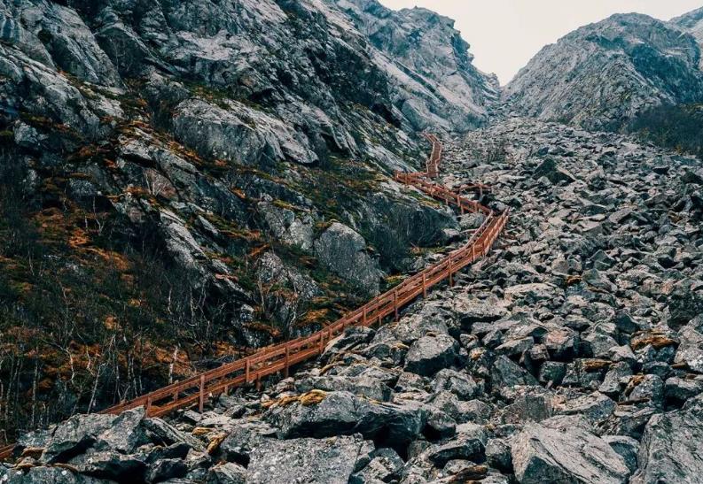 世界上最长的石阶步道-挪威海格兰德步道Helgelandsteps-Mosjøen,欧洲,欧洲网