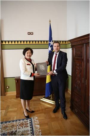 驻波黑大使陈波会见首都萨拉热窝市市长斯卡卡,欧洲,欧洲网