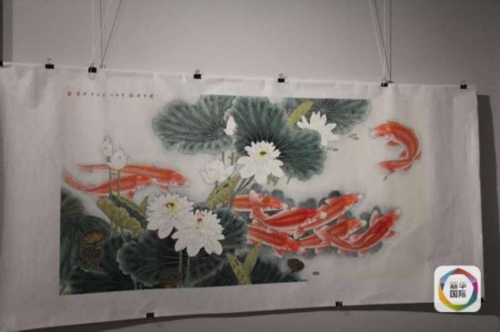 中国画家张涌书画作品参加俄罗斯符拉迪沃斯托克中国书画展,欧洲