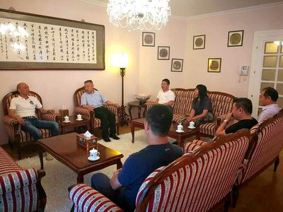 驻克罗地亚大使胡兆明与克罗地亚华人侨领座谈,欧洲,欧洲网