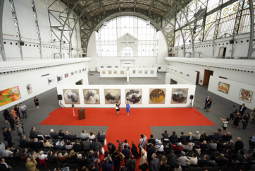 布拉格中欧国际艺术双年展在捷克首都布拉格国际展览中心开幕,欧洲,欧洲网